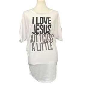 Printed dolman tunic